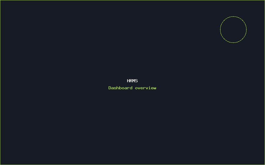 HRMS Dashboard overview