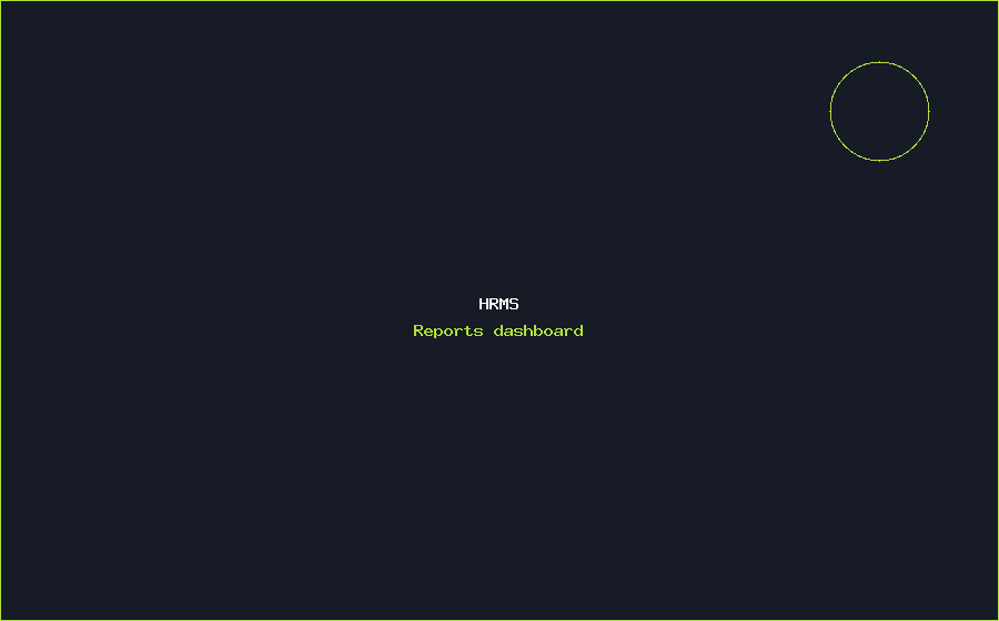 HRMS Reports dashboard
