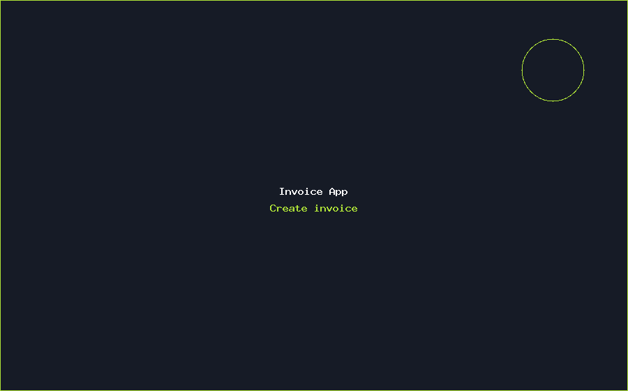Invoice App Create invoice